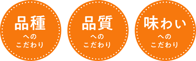 品種・品質・味わいへのこだわり