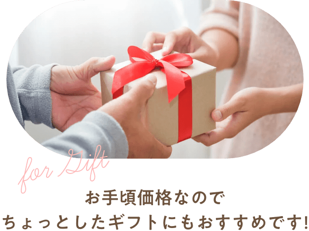 お手頃価格なのでちょっとしたギフトにもおすすめです！