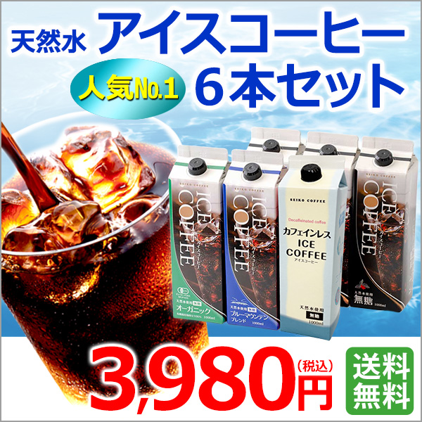 ご自宅用｜2026リキッドアイスコーヒー6本セット｜送料無料