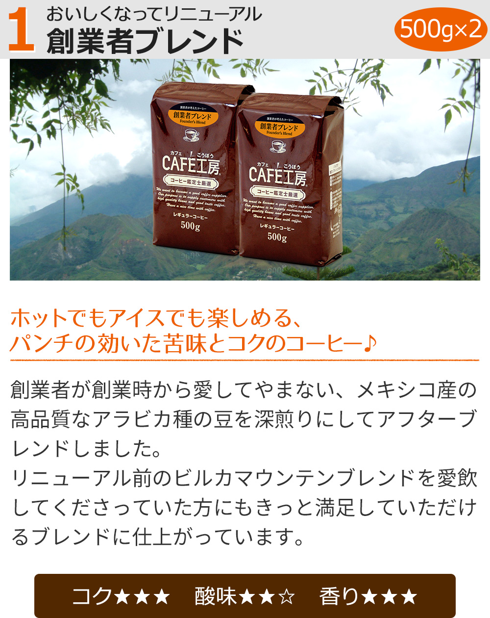 福袋】レギュラーコーヒー創業者が考えた珈琲福袋2kg | 送料無料｜CAFE工房