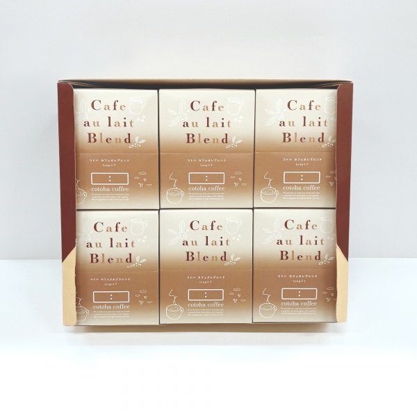 【送料無料】コトハ ドリップコーヒーカフェオレブレンド6箱ギフトセット(10g7袋×6箱 計42杯)