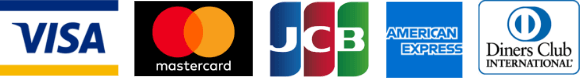 VISA、MASTER、JCB、DINERS、Amex