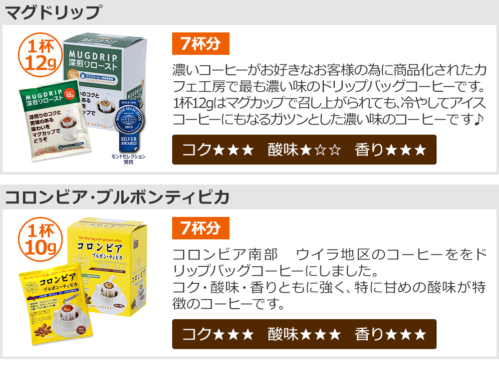 マグドリップ コロンビア・ブルボンティピカ