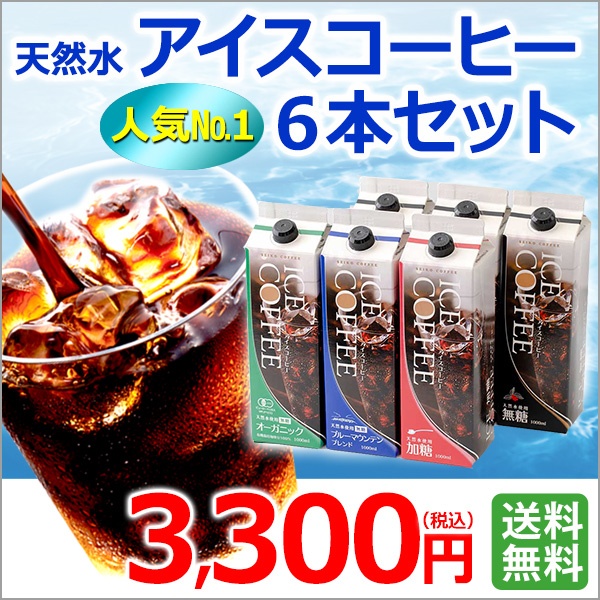 ご自宅用｜2024アイスコーヒー6本セット｜送料無料