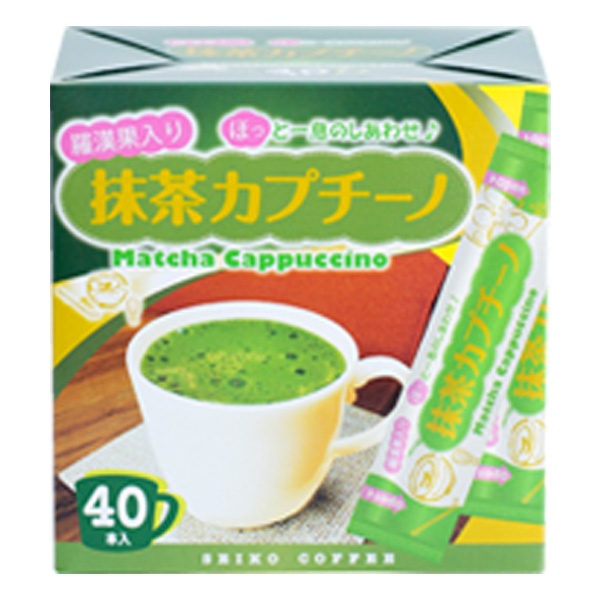 抹茶カプチーノ40（40本箱入り）【広島発☆コーヒー通販カフェ工房】