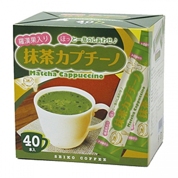 抹茶カプチーノ40（40本箱入り）【広島発☆コーヒー通販カフェ工房】