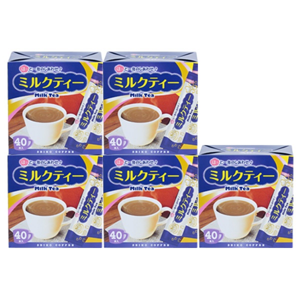 ミルクティー200(40本箱入×5箱)【広島発☆コーヒー通販カフェ工房】