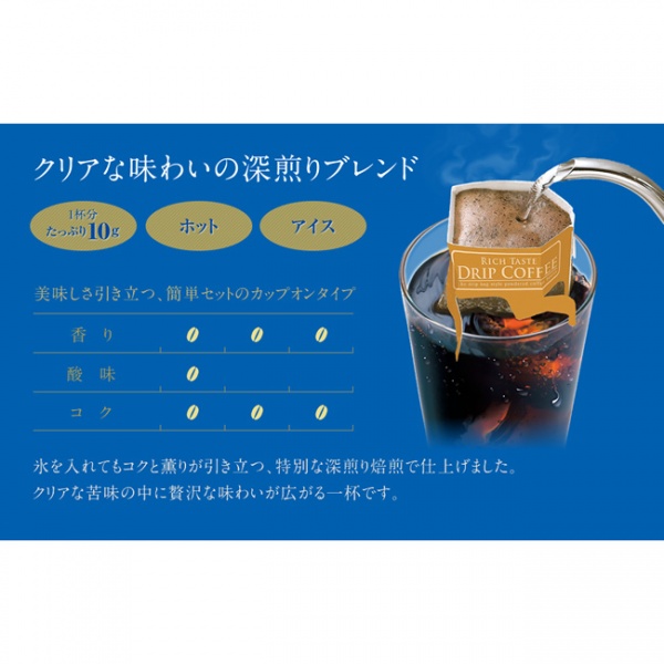 【1ケース】【送料無料】贅沢ドリップ倶楽部 贅沢アイスブレンド5P×12箱入