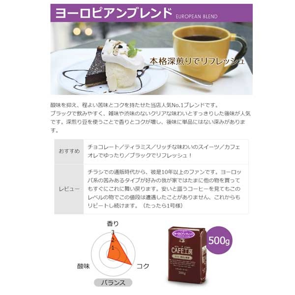 送料無料｜レギュラーコーヒー　ブレンド3種類飲み比べセット1.5kg