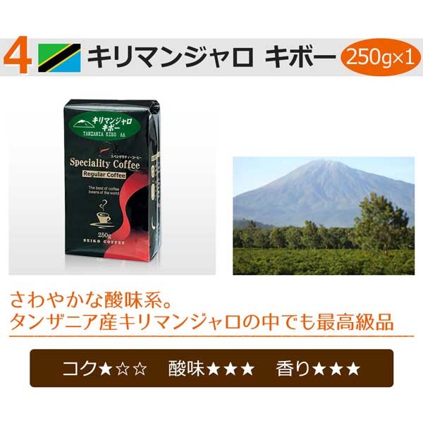 送料無料【福袋】世界のスペシャルティコーヒー4種（レギュラーコーヒー）