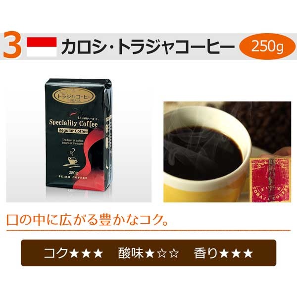 送料無料【福袋】レギュラーお試し3種セット（レギュラーコーヒー）