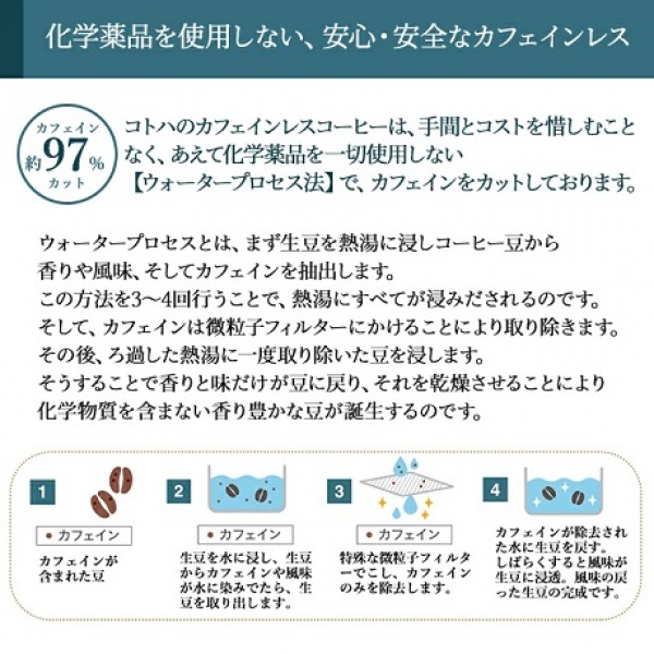 コトハコーヒー｜カフェインレスコロンビアドリップバッグ10g×50袋｜送料無料