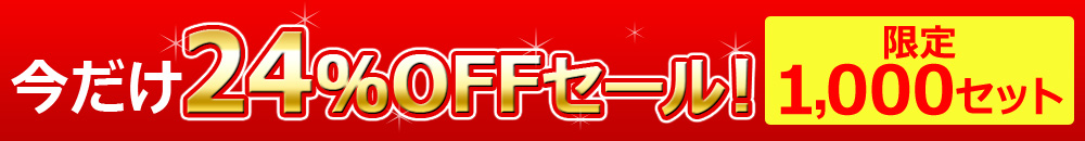 今だけ24%OFFセール!限定1000セット