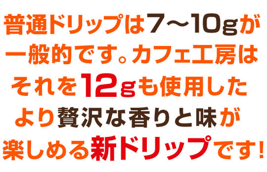 ノーマル7～10gのところ12gも使用