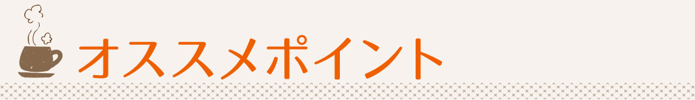 オススメポイント