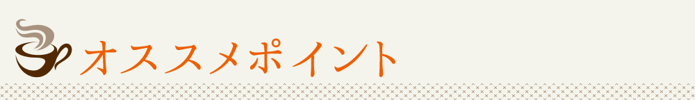 オススメポイント