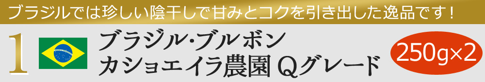 1ブラジル・ブルボン カショエイラ農園Qグレード