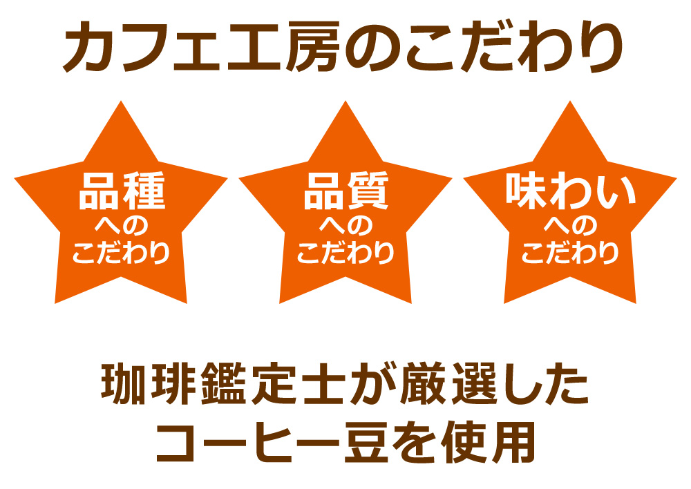 カフェ工房のこだわり