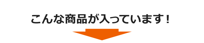 こんな商品が入っています。